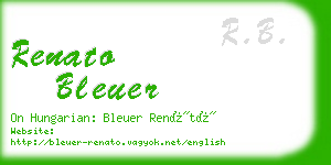 renato bleuer business card